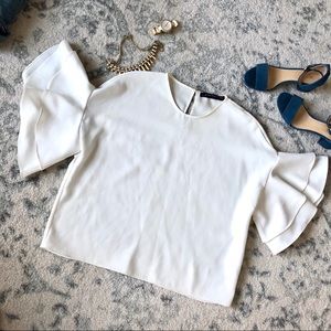ZARA white top